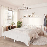 Vidaxl bedframe massief grenenhout wit 120x190 cm