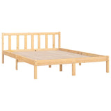 Vidaxl bedframe massief grenenhout 135x190 cm
