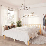 Vidaxl bedframe massief grenenhout 135x190 cm
