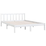 Vidaxl bedframe massief grenenhout wit 140x190 cm