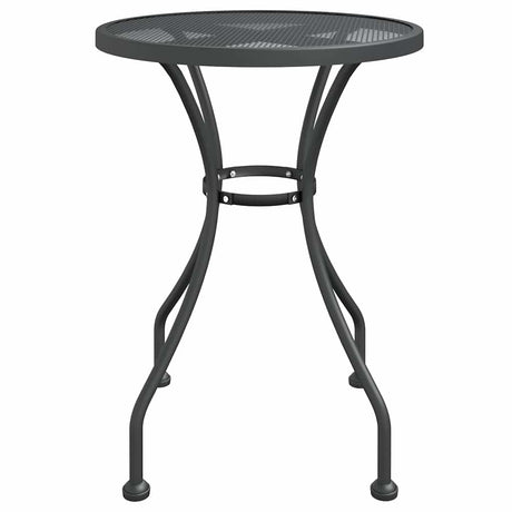 Vidaxl tuintafel ø60x72 cm metaalgaas antracietkleurig