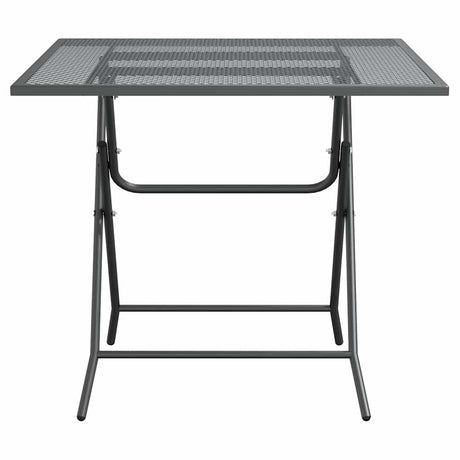 Vidaxl tuintafel 80x80x72 cm metaalgaas antracietkleurig