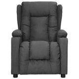 Vidaxl fauteuil verstelbaar stof donkergrijs