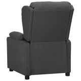 Vidaxl fauteuil verstelbaar stof donkergrijs