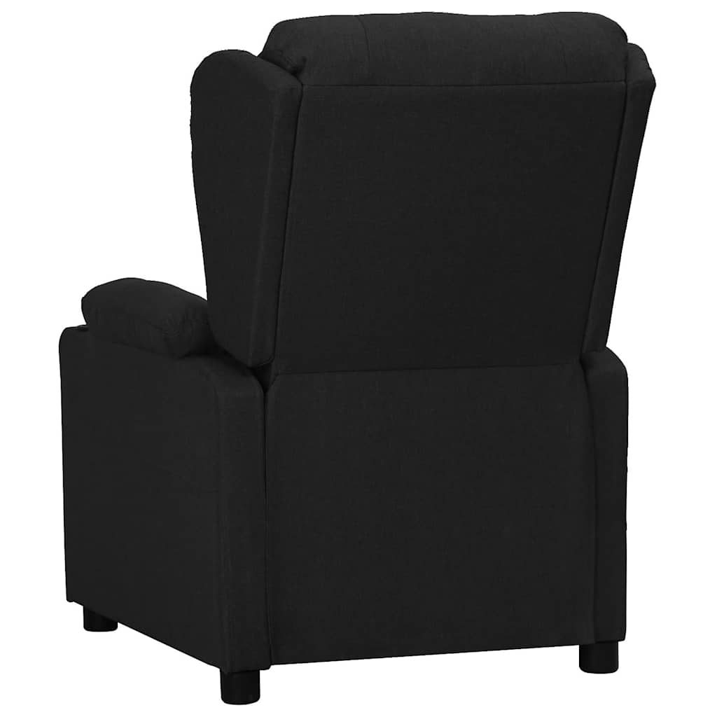 Vidaxl fauteuil verstelbaar stof zwart