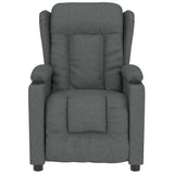 Vidaxl massagestoel stof donkergrijs