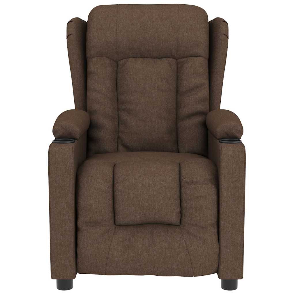 Vidaxl massagestoel stof bruin
