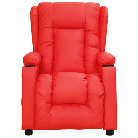 Vidaxl massagestoel kunstleer rood