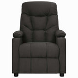 Vidaxl fauteuil verstelbaar stof zwart