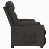 Vidaxl fauteuil verstelbaar stof zwart