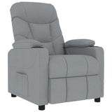 Vidaxl massagestoel stof lichtgrijs