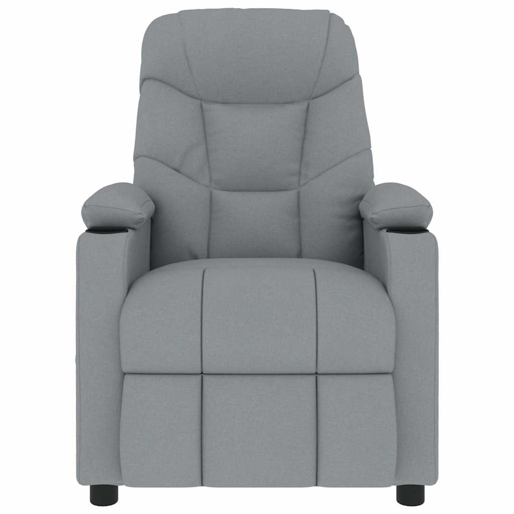 Vidaxl massagestoel stof lichtgrijs