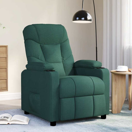 Vidaxl massagestoel stof donkergroen
