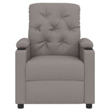 Vidaxl fauteuil verstelbaar stof taupe