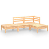 Vidaxl 4-delige loungeset massief grenenhout