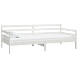 Vidaxl slaapbank met matras massief grenenhout wit 90x200 cm