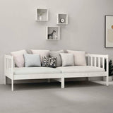 Vidaxl slaapbank met matras massief grenenhout wit 90x200 cm