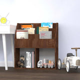 Vidaxl kindertijdschriftenrek 71x30x78,5 cm bewerkt hout bruineiken