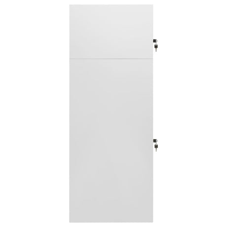 Vidaxl zadelkast 53x53x140 cm staal lichtgrijs
