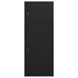 Vidaxl zadelkast 53x53x140 cm staal zwart