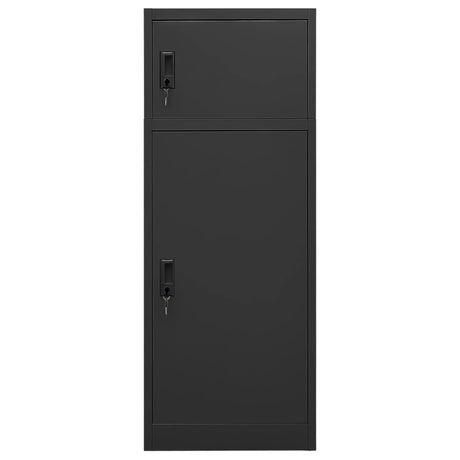 Vidaxl zadelkast 53x53x140 cm staal antracietkleurig