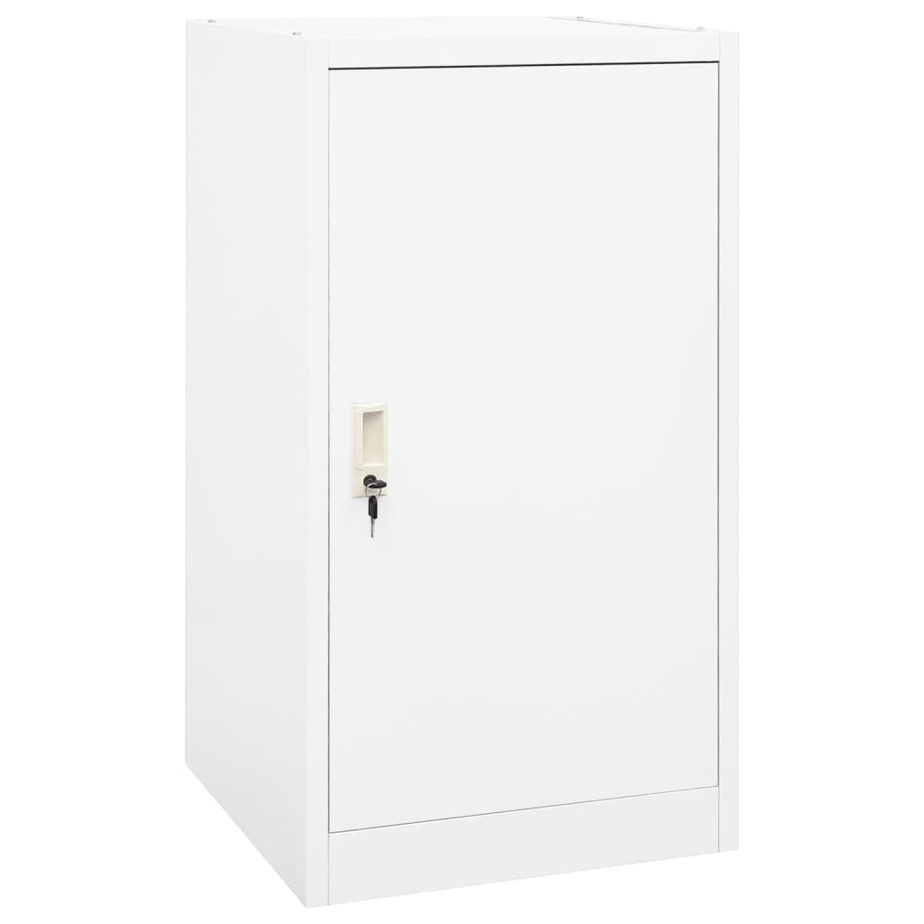 Vidaxl zadelkast 53x53x105 cm staal wit