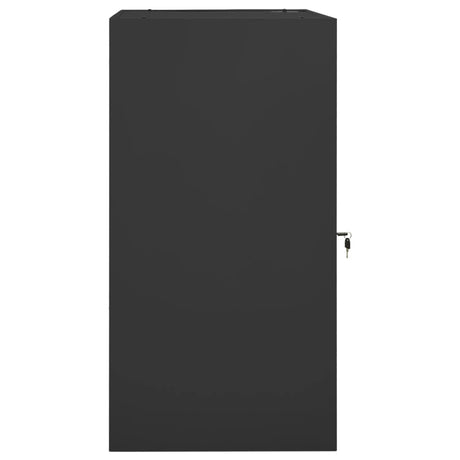 Vidaxl zadelkast 53x53x105 cm staal antracietkleurig