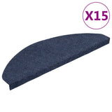 Vidaxl Stair Mats Self Adhesive 15 St 65x22,5x3,5 cm modra