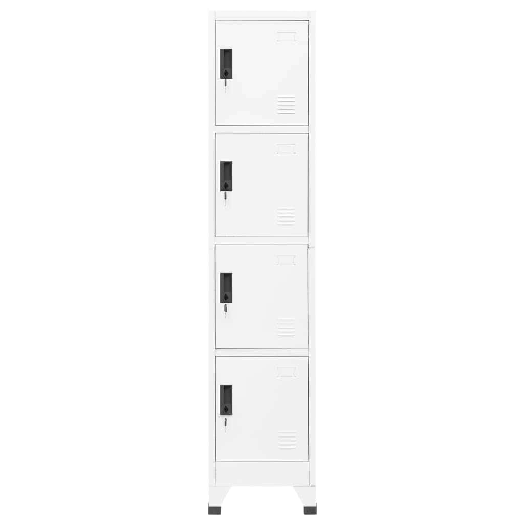 Vidaxl lockerkast 38x45x180 cm staal wit