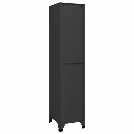Vidaxl lockerkast 38x45x180 cm staal antracietkleurig