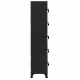 Vidaxl lockerkast 38x40x180 cm staal zwart