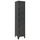 Vidaxl lockerkast 38x40x180 cm staal antracietkleurig