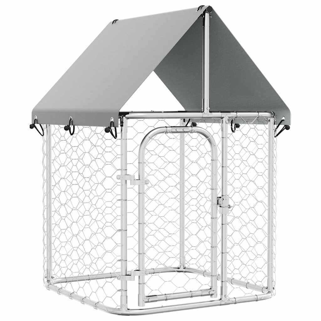 Vidaxl hondenkennel voor buiten met dak 100x100x150 cm