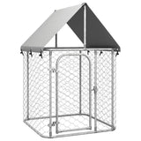 Vidaxl hundkennel för utanför med tak 100x100x150 cm