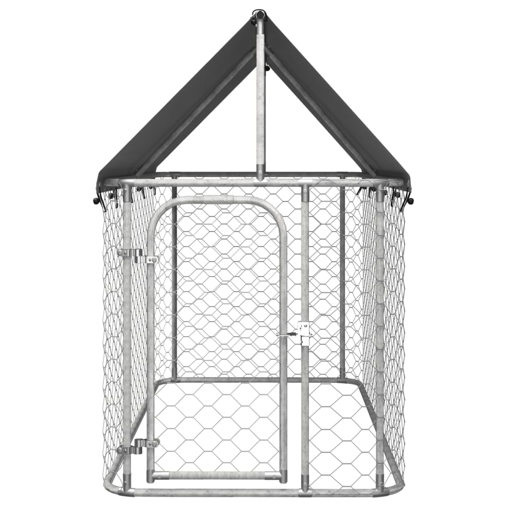 Vidaxl hundkennel för utanför med tak 200x100x150 cm