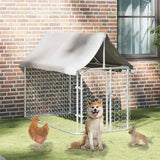 Vidaxl hundkennel för utanför med tak 200x100x150 cm