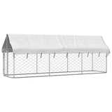 Vidaxl hundkennel för utanför med tak 400x100x150 cm