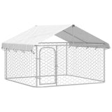 Vidaxl hundkennel för utanför med tak 200x200x150 cm