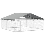 Vidaxl hondenkennel met dak 300x300x150 cm