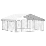 Vidaxl hundkennel med tak 300x300x150 cm