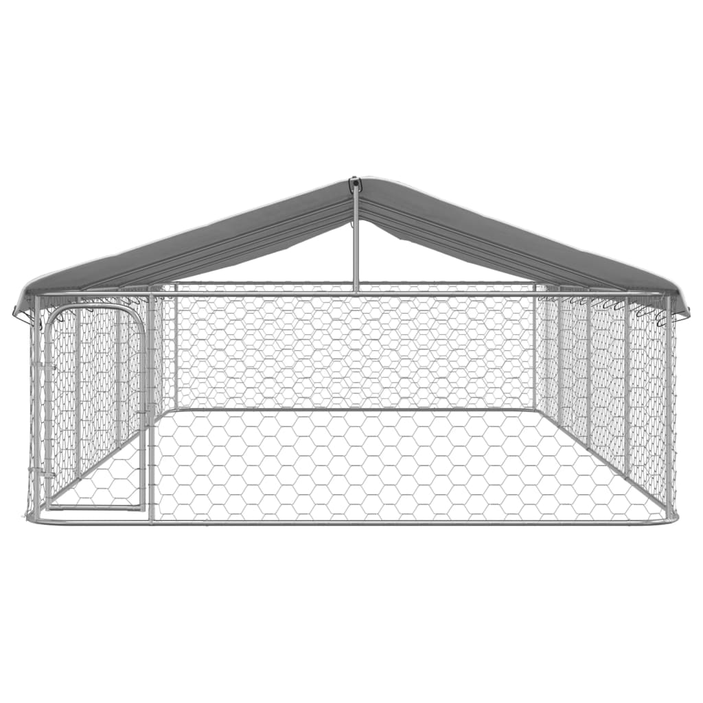 Vidaxl hundkennel för utanför med tak 600x300x150 cm