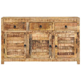 Vidaxl dressoir 110x30x65 cm massief mangohout