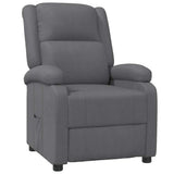 Vidaxl fauteuil verstelbaar kunstleer grijs