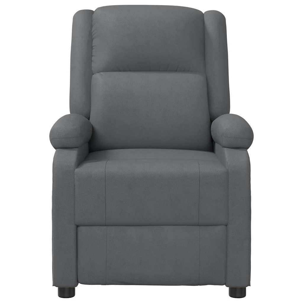 Vidaxl fauteuil verstelbaar kunstleer grijs
