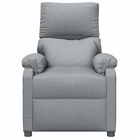 Vidaxl fauteuil verstelbaar stof lichtgrijs