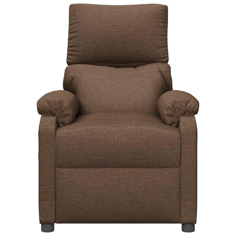 Vidaxl fauteuil verstelbaar stof bruin