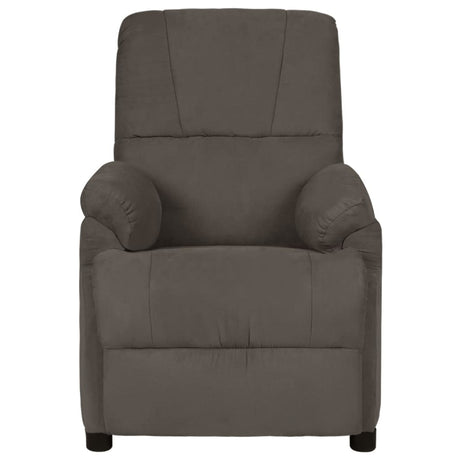 Vidaxl massagestoel microvezelstof donkergrijs