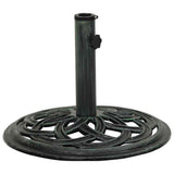 Vidaxl parasolvoet 44x44x31 cm gietijzer groen