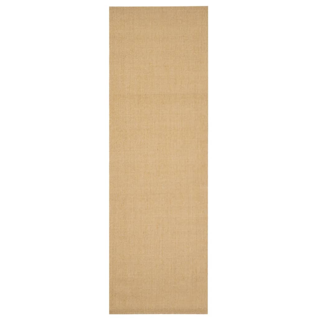 Vidaxl -mattan 80x250 cm naturlig sisal