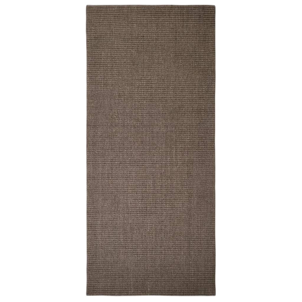 Vidaxl -mattan 66x150 cm naturlig sisal brun